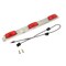 Truck-Lite Incandescent, Identification Bar, Rectangular, Red, 3 Lights, 6in. Centers, Silver, 12V, Kit 15741R3 - alternate 2